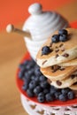 Scotch pancakes with raisins Royalty Free Stock Photo