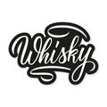 Scotch Whisky handwritten inscription. Calligraphic element for your design.