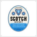 Scotch whisky label template