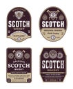 Scotch whisky labels