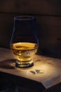 Scotch Whisky Neat in Nosing Glass