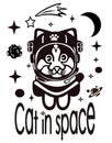 Scotish cat in space