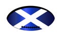 Scotish Flag Rugby Ball