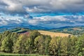 Scotland Agriculture and Magnificent Trees & Mountains near Crieff in Scotland