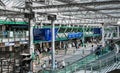 Edinburg central train station. Interior of station with escalators and people waiting boarding Royalty Free Stock Photo