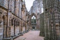 Edinburg. Ruins of Holyrood Abbey founded in 1128 by David I.
