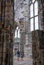 Edinburg. Ruins of Holyrood Abbey founded in 1128 by David I.