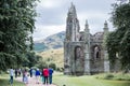 Edinburg. Ruins of Holyrood Abbey founded in 1128 by David I.