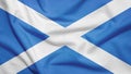 Scotland flag with fabric texture Royalty Free Stock Photo