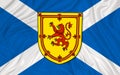 Scotland flag and Royal arms of Scotland