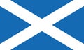 Scotland flag vector eps10. Scottish flag. Flag of Scotland. Saint Andrew