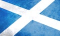Scotland flag. Scottish grunge flag