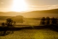 Scotland highlands at cold winter clear sunrise air Royalty Free Stock Photo