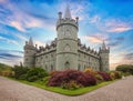Scotland - Inveraray castle with flower garden, UK