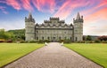 Scotland - Inveraray castle with flower garden, UK