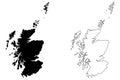 Scotland map vector