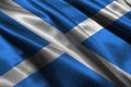 Scotland national flag 3D illustration symbol