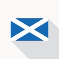 Scotland national flag vector flat icon