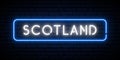 Scotland neon sign.