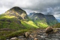 Scotland-Three Sister Mountain range in Glencoe