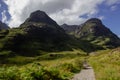 Scotland-Three Sister Mountain range in Glencoe