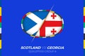 Scotland vs Georgia icon for European football tournament qualification, group A