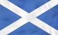 Scotland waving flag. Scotland national flag background texture