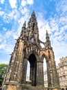 Scott monument in Edimburgh city Royalty Free Stock Photo