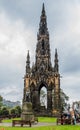 Scott Monument in Edinburgh, Scotland Royalty Free Stock Photo