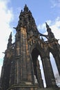 Scott Monument at Princes Street Gardens,Edinburgh Royalty Free Stock Photo