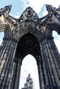 Scott Monument, Princes Street Gardens in Edinburgh, Scotland, Great Britain Royalty Free Stock Photo