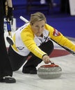 Scotties curling overton-clapham stone Royalty Free Stock Photo