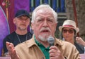 Scottish actor Brian Cox speaking at the Equity Union rally in central London, UK. Royalty Free Stock Photo