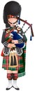 Scottish Bagpiper