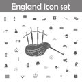 Scottish bagpipes icon. England icons universal set for web and mobile