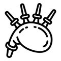 Scottish bagpipes icon, outline style