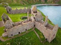 Scottish Castle Ruins Near Coast