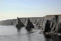 Scottish coastal stacks and cliffs