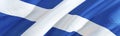 Scottish flag. Flag of Scotland. 3D Waving flag design,3D rendering. The national symbol of Scotland background wallpaper. 3D Royalty Free Stock Photo