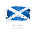 Scottish flag. Vector illustration on white background