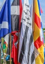 Scottish Games Flags Royalty Free Stock Photo