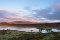 Scottish glen during sunset