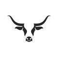Scottish highland cow. Logo