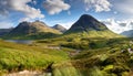 scottish highlands landscape, AI generated Royalty Free Stock Photo