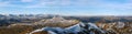 Scottish Highlands Mountain Panorama. A view west from Ben Ledi.