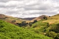 Scottish hillside, picturesque view over Glen Devon