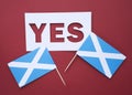 Scottish independence referendum 19th october 2023. scotland vote for independence Royalty Free Stock Photo