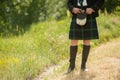 Scottish kilt costume