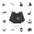 Scottish kilt icon. Detailed set of United Kingdom culture icons. Premium quality graphic design. One of the collection icons for