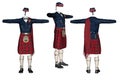 Scottish kilt. Royalty Free Stock Photo